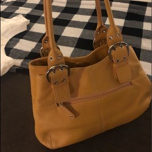 Tignanello Pebble Leather Shoulder Bag.